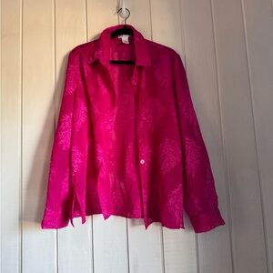 Vintage Draper’s & Damon’s Pink Blouse